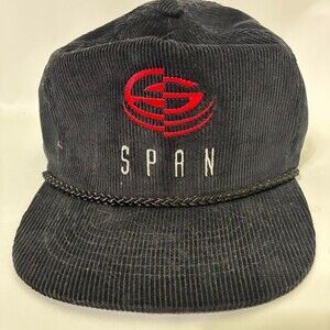 Vintage Corduroy Si Span SnapBack Hat 80s 90s